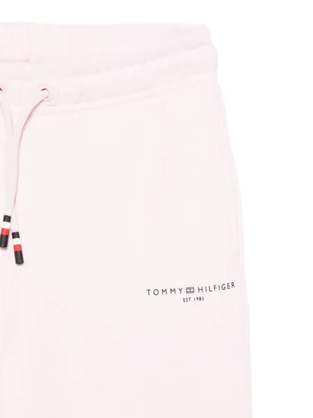 Dětské kalhoty Tommy Hilfiger růžové
