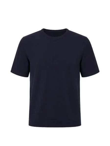 Tricou Roberto Collina tricotate albastru