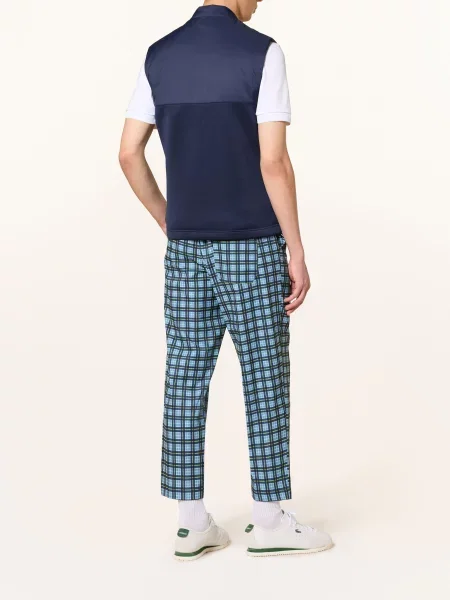 Lacoste Hybrydowa Pikowana Kamizelka blau granatowa