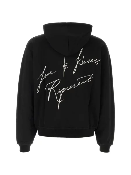 Hanorac cu glugă Represent cu imagine negru