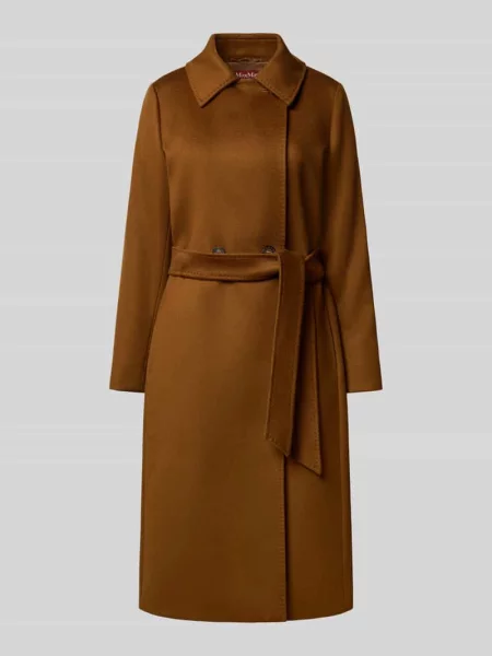 Prosty płaszcz z czystej żywej wełny model BCOLLAG' Max Mara Studio
