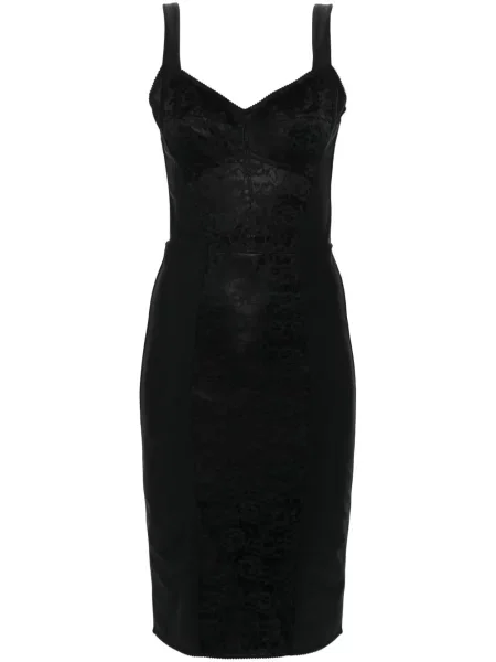 Rochie Dolce & Gabbana cu model floral din dantelă de costum negru