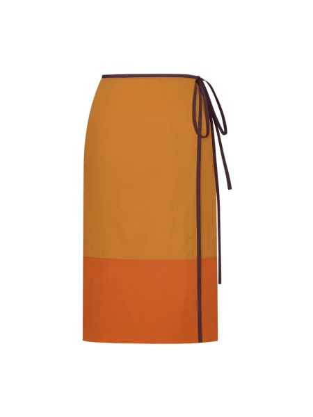Spódnica Saint Laurent pomarańczowa