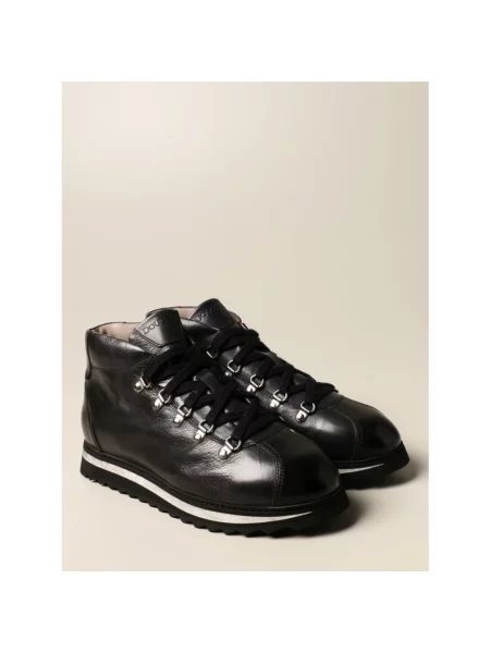 Buty do kostki Doucal's skórzane niebieskie
