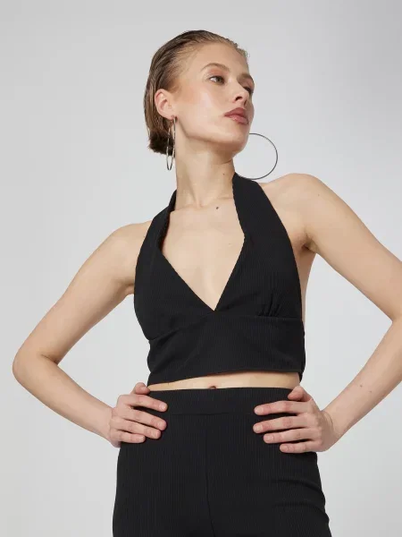 VIERVIER Top Philine' negru