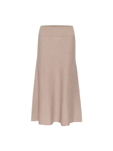Dzianinowa spódnica Inwear w kolorze melanż szara