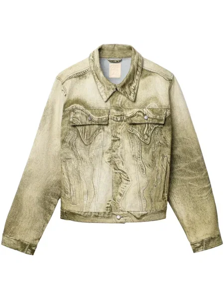 Geacă de blugi Camperlab cu imagine verde