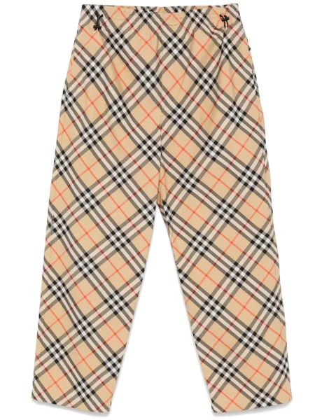Spodnie Burberry w kratę z twillu