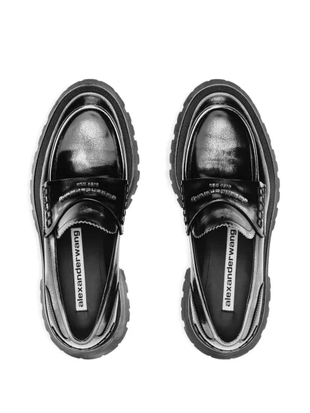 Pantofi loafer Alexander Wang cu autograf negru