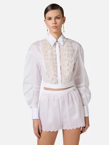 Блуза Elisabetta Franchi біла