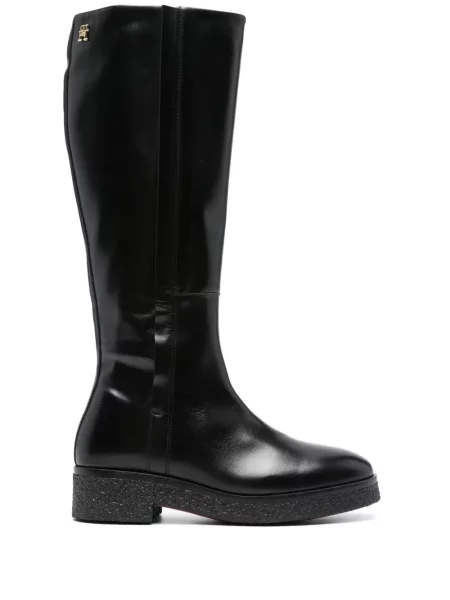 Botine Tommy Hilfiger din piele negru