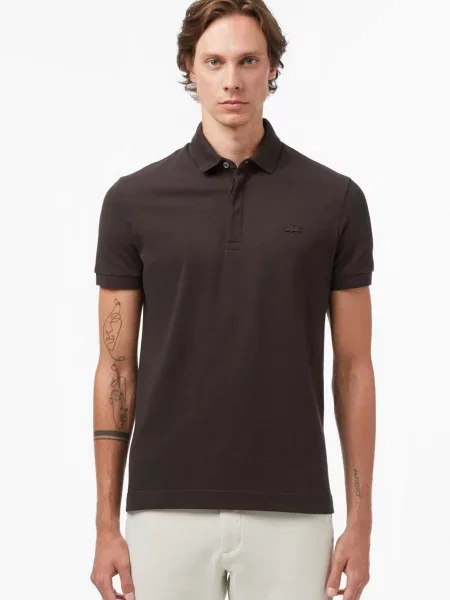 Поло Lacoste коричневе
