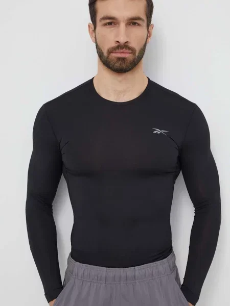 Hosszú ujjú pólóing Reebok fekete