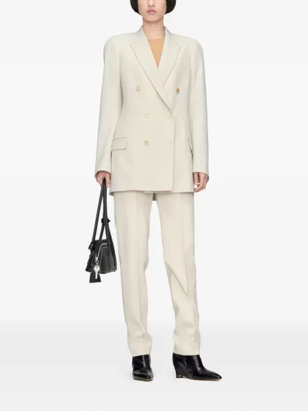 Pantaloni Maison Margiela alb