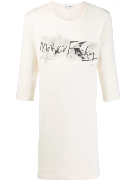 Lung tricou Yohji Yamamoto cu imagine