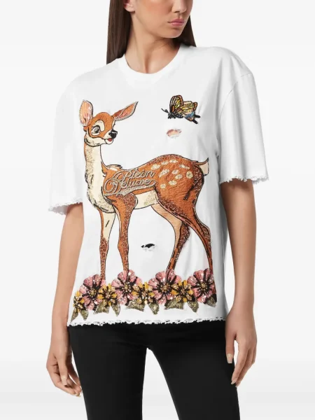 Tricou Philipp Plein alb