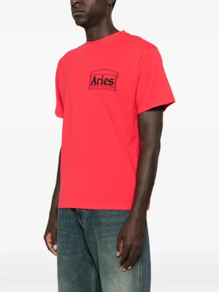 Tricou Aries cu imagine roșu
