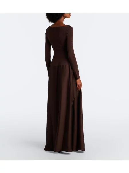 Rochie Simkhai din satin maro