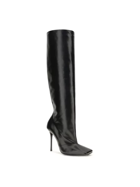 Botki Dolce And Gabbana skórzane czarne