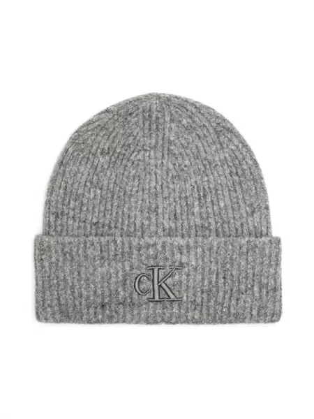 CALVIN KLEIN JEANS Căciulă cu adaos de lână gri