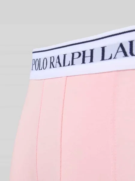 Obcisłe bokserki z elastycznym paskiem z logo w zestawie 3 szt. Polo Ralph Lauren Underwear różowe