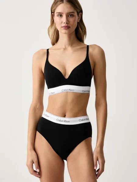 Calvin Klein Underwear trojuholníková podprsenka s bavlnou biela
