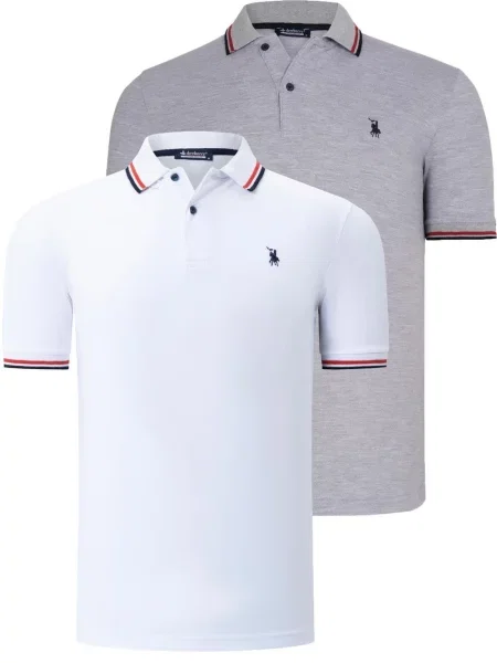 Tricou polo Dewberry alb