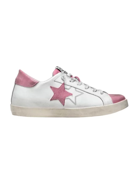 Sneakersy 2star zamszowe białe