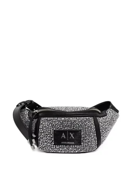 Ζωσμένος ζώνη Armani Exchange μαύρο