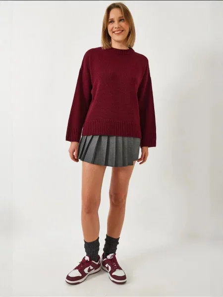 Bianco Lucci Pulover Pullover burgund