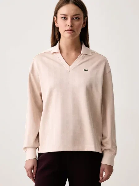 Tricou cu mânecă lungă Lacoste roz