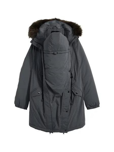 Geacă parka Bonprix gri