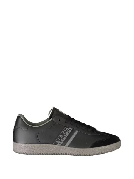 Sneakerși Napapijri cu șireturi din dantelă negru