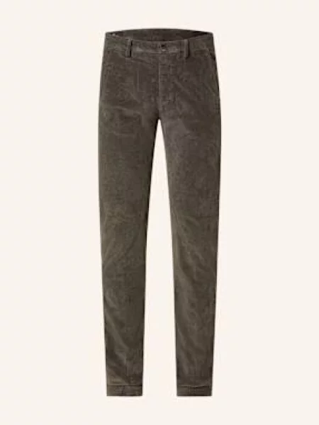 Mason's Chinosy Ze Sztruksu Extra Slim Fit gruen oliwkowe