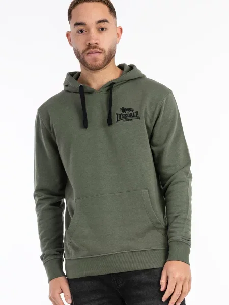 Hoodie Lonsdale s kapuco siva