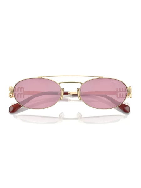Okulary przeciwsłoneczne Miu Miu Eyewear biznesowe żółte