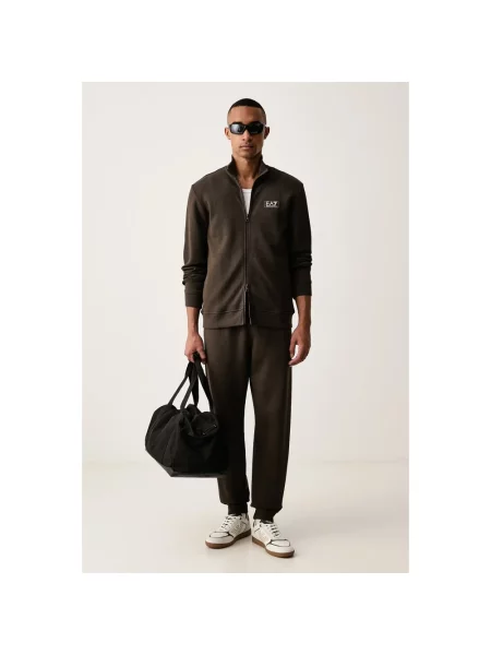 Emporio Armani komplet dresowy brązowy