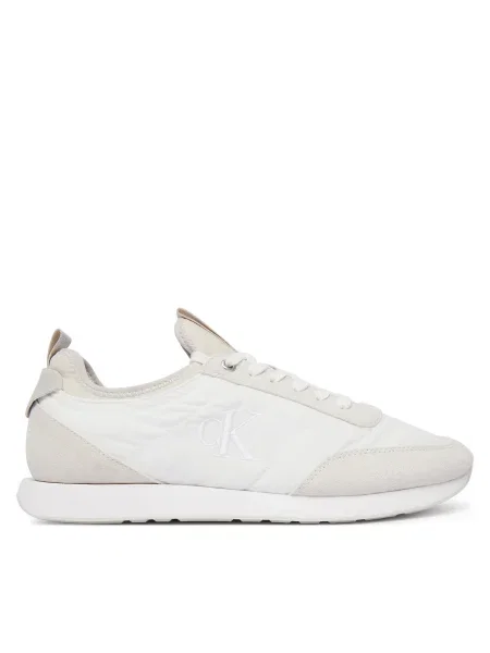 Calvin Klein Sportcipők Retro Runner Sock Laceup Mix fehér