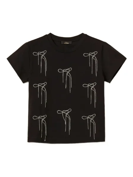 Tricou Twinset cu broderie negru