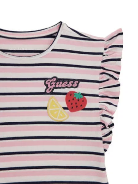 Guess Majica Regular Fit roza