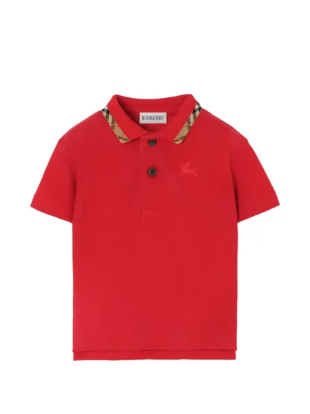 Koszulka polo dziecięca Burberry czerwona