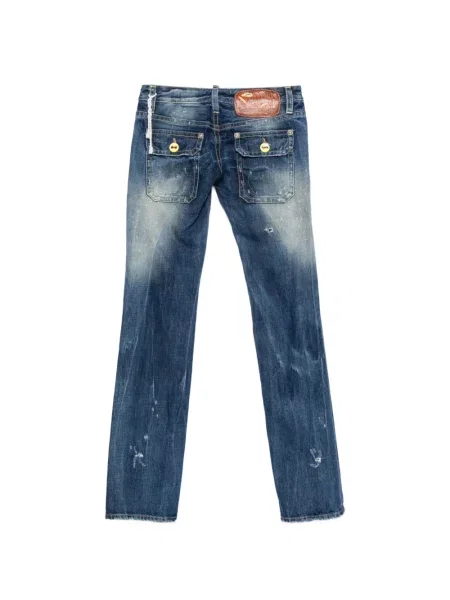 Blugi Dsquared2 zdrențuiți albastru