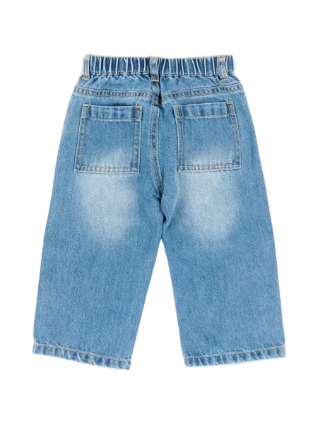 Jeansy dziecięce Moschino niebieskie