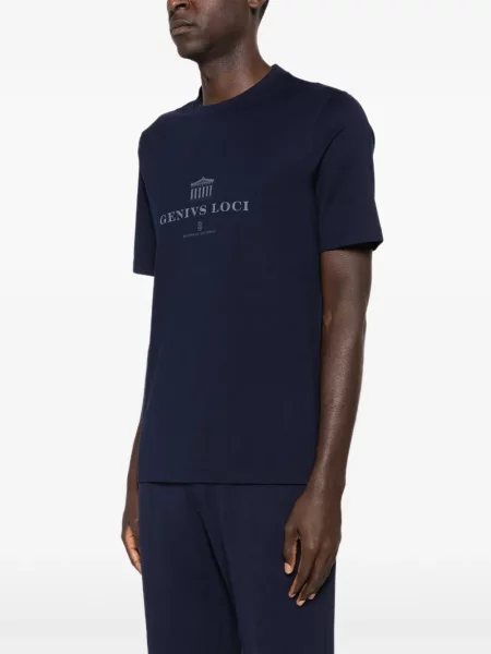 Tricou Brunello Cucinelli albastru