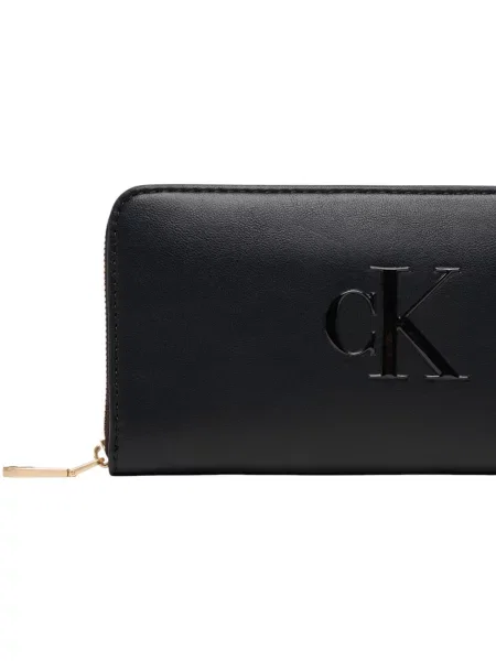 Calvin Klein Veliki ženski novčanik Bold Ck Long Around crna