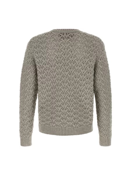Sweter Valentino Garavani z kaszmiru szary
