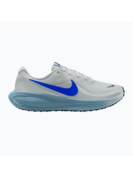 Încălțăminte de alergare pentru bărbați Nike Revolution 8 grey mist/black/smokey blue/racer blue negru