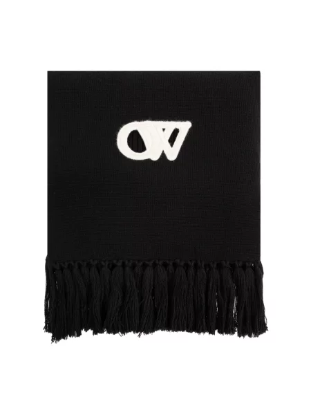 Szal Off-white wełniana biała
