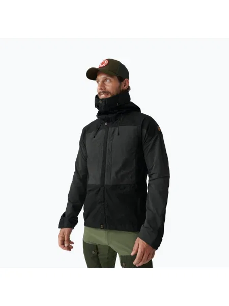 Мъжко яке за вятър Fjällräven Keb black черно