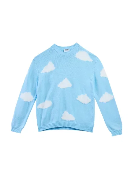 Sweter Moschino niebieski